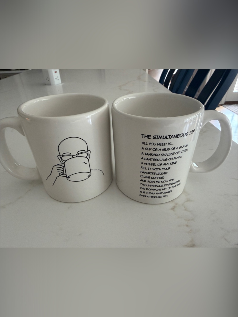 Scott Adams Simultaneous Sip Large Coffee Mugs- Set of Two